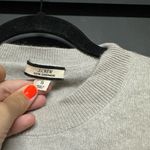 J.Crew  Cashmere Sweater Chainstitch Embroidered Take Care Of Yourself S Photo 2
