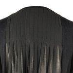 Thalia Sodi Black Open Front Pleated Cardigan Sweater Medium Photo 2