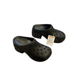 Crocs NWT  Siren Studded Clog Heel Black Women's Size 12 W12/M10 Goth Rock & Roll Photo 2