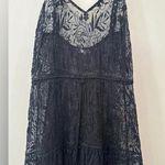 Ramy Brook Eyelet Lace Long Swim Cover Up Dress Black size Small 1084 Photo 0