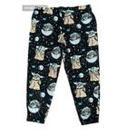 Star Wars  Pajama‎ Pants Womens XL Black Yoda All Over Graphic Print Drawstring Photo 1