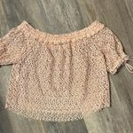 ZARA  Basic Collection Lace Short Sleeve Blouse Size XS Photo 6