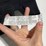 ZARA Black Cinched Front V-Neckline Ruffle Hem Short Sleeve Crop Top Size Small Photo 4