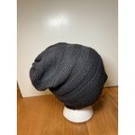 #LOVE Hat Beanie Knit Womens One Size Gray Slouchy Winter Embroidered Warm Photo 1