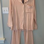 Hale Bob  2 piece classic pajama set in pink with white piping size small NWT Photo 1