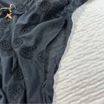 Letarte Doily 100% Cotton Cover Up Dress With Size Zipper in Black Green Size L Photo 8