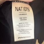 Nation Ltd  Cecilia Long Balloon Sleeve Black‎ Pima Cotton Top Size Small Boho Photo 7