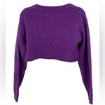 RE/DONE NWT  Boatneck Pullover‎ Sweater Size SMALL Purple REDONE 100% Wool Photo 4