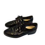 Coliac Black Patent Leather Embellished Lace Up Oxfords, Sz Eu 37 Photo 2