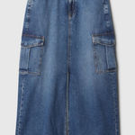 Gap  Denim Cargo Maxi Skirt Photo 0