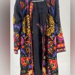 Beyond East Essentials open kimono, floral with embroidered details, size Medium Photo 0
