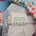 Blue Floral Bra Halter Cold Shoulder Beach Boho Bikini Bralette Swim Top S Small Photo 7