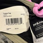 prAna NWT  Tulum Bikini Top Black, Green, Pink, Size S Photo 5
