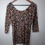 Decree  L Black Tiny Flowers Top Photo 3