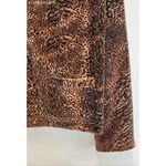 Jones New York  Jacket Women Brown Animal Print Full Zip Long Sleeve - Size L Photo 1