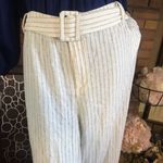 Lane Bryant BEIGE & TAN STRIPED LINEN PANTS WITH BELT (28) Photo 6