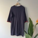 Boden 100% Cotton Mini Sheath Dress Pockets 3/4 Sleeve Navy Casual Preppy Crew Blue Size undefined Photo 3