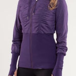 Lululemon  Inner Peace Reversible Jacket Concord Grape Sz 6 Full Zip Photo 0