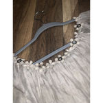 Bella France Silk Floral Anthropologie Top Italy casual fall blouse embroidered Gray Size M Photo 8