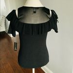 Nice dressy soft knit top NEW 🌹 Black Size M Photo 2