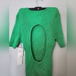 Good American NWT summer green sweater dress open back size 7/8 (4XL/5XL Photo 1