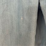 Cloth & Stone  Anthropologie Denim Chambray Ruffle Shoulder Dress Photo 4