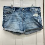 Silver Jeans Silver suki thick stitch distressed denim jean shorts womens 18 x 5 Photo 2