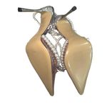 Mach & Mach Pink PVC Diamond of Elizabeth Ankle Wrap Pumps, Size 37.5 Photo 3