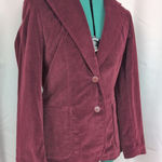 Vintage Ladies' Red Velvet Blazer Size M Photo 0