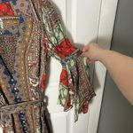 Alice + Olivia Jaylen Mix Scarf Print Handkerchief Sleeve Maxi Dress S Photo 4