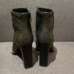 Tod's Tod’s | Whipstitch Leather Ankle Boots 36 Gray Black Stitch Photo 4