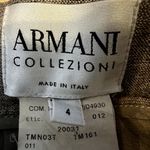 Armani Collezioni  Linen Skirt Straight Pencil Knee Length Back Zip Beige 4 28" Photo 3