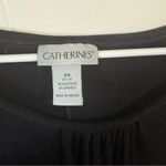 Catherines  Black Tank Top‎ Sleeveless Relaxed Fit Photo 2