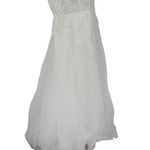 Lulus Glorious Luxury White Sheer Tulle Embroidered Beaded Maxi Dress Size XL Photo 6