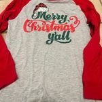 Womens max engine long sleeve merry Christmas y’all shirt Red Size L Photo 0