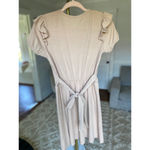 Urban Rose Knit Mini Dress Cottagecore Ruffle Sleeve Summer Wedding Event Ribbed Photo 2