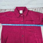 Thread Supply Corduroy Shirt Jacket Women XS Berry Button Front Pockets Purple Photo 7