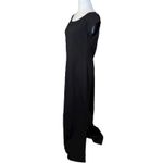 Boston Proper  Black Off the Shoulder Short Sleeve Maxi Dress Medium Minimalist Photo 5