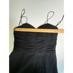 Liz Claiborne  Black Dress Ruched Sweetheart‎ Strapless Party Cocktail Photo 3