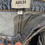 AGOLDE Anthropologie  '90s Slim Denim Mini Skirt 26 Photo 9