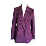 Diane Von Furstenberg DVF  NWT Bien Graphic Print Double Breasted Blazer Size 6 Photo 1