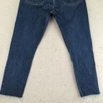 Levi's  501S Skinny Women's 32 Jeans W32 L28‎ Blue Distressed Button Fly Raw Hem Photo 9