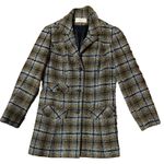 Pendleton Vintage  Blazer skirt Suit 100% Virgin Wool Plaid Yellow/black-‎ Sz12 Photo 1