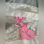 Dollskill Sugar Thrillz GARDEN SYMPHONY Sheer floral rouching maxi skirt XXL White Photo 5