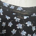 Cynthia Steffe FINAL PRICE NWT  Floral Black Top Photo 1