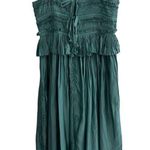 Sea New York. NEW NWT Risa Ramie Satin Midi Dress In Sage Green Photo 6