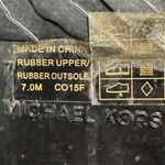 Michael Kors Michael‎ Kors Black Brown Logo Harness Rain Riding Boots Size 7M Rubber Tall MK Photo 7