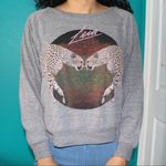 cheetah grey crewneck Gray Photo 0