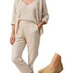 Soludos Beige Canvas Espadrilles – Size 6.5 Photo 0