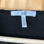 Metro 7 Cap Sleeve Sheer Ruffled Top size XL Black Photo 6